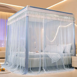 New Palace Princess Mosquito Net with Bracket 3 Doors Lace Canopy Bedroom Decoration
