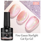 7.5ml Golden Gradient Cat Eye Nail Polish Gel Phototherapeutic Gel Soak Off Nail Magnetic Gel Polish Nail Art DlY