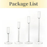 Nordic Minimalism High Footed Glass Candle Holders Romantic Candlelight Dinner Ornament for Wedding Party Table Decoration