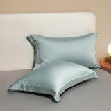 1 Pair(2 Pieces) Egyptian Cotton Pillowcases Solid Color Pillow Shams Covers
