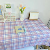 Plaid Tablecloth  Table Cloth Desk Mat Dust-proof Dining Table Cloth Furniture Protector Picnic Mat Tapete Dressing Table Mat