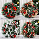 Christmas Wreath for Front Door Red Gold Window Wall Door Decorations Christmas Garland Ornament Guirnalda Navidad