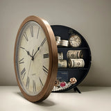 Vintage Hidden Safe Wall Clock with Jewelry Storage Box European Home Decor Hanging Clock Room Gift ‌Clock Safe Wall Clock