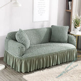1/2/3/4 flying seat seersucker living room sofa cover elastic sofa cover elastic solid thickness elastic sofa cover