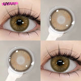 Grey Color Contact Lenses Big Black Eyes Lenses Natural Brown Lens Beauty Pupils Comestic Blue Lens 14.5/14.2mm