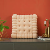 INS Cookie Biscuit Cushion Soft Cute Throw Pillow Square Circle Thicken Seat Decorative Flooring for Living Room Household Chair