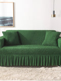 1/2/3/4 flying seat seersucker living room sofa cover elastic sofa cover elastic solid thickness elastic sofa cover