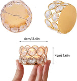 Crystal Votive Candle Holders Tealight Jewel Bowl Stands Decorative Centerpiece for Wedding Party Home Table Decor