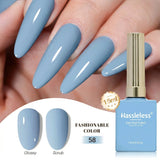 104-Color Premium Solid-Color Nail Gel Polish — Soak-off, Odorless, Gentle Formula (Requires LED Lamp)
