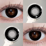 2pcs Contact Lenses for Eyes Big Black Lenses 14.5mm Myopia Beauty Pupils Soft Fashion Contact Lenses Fast Shipping
