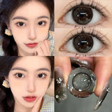 New 1 Pair Black Lenses Contact Lenses for Eyes with Prescription Myopia Beauty Pupils Comestic Eye 1 Day Use Soft Lens