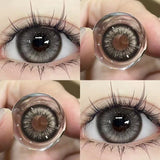1 Pair Hot Selling Colored Contact Lenses with Prescription Myopia Black Natural Lenses Soft Korean Lenses Free Shipping