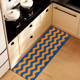 Kitchen Carpet Waterproof Oil-proof PVC Leather Washable Floor Mats Long Strip Runner Kitchen Rug Home Decoration Tappeto Cucina