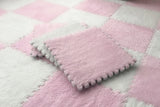 20pcs Ins Style Room Carpet, Bedroom, Children'S Bedside Blanket, Stain Resistant Living Room, Splicing Mat, Floor Mat 30*30 Cm