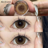 1 Pair Big Eyes Black Lenses Korean Natural Lenses Yearly Color Contact Lenses Eyes with Gray Beautiful Pupil Lentes