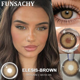 1 Pair Elesis Series Contact Lenses for Eyes Brown/Gray Colored Lenses Blue Natural Eye Contacts Annual Fast Shipping