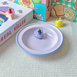 6.2 Inch Ceramic Plate Round Korean Style Ins Household Food Container Fruit Salad Dessert Breakfast Plates Kitchen Dishes Gifts