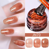 10ml Red Series Gel Nail Polish Winter Dark Red Glitter Nail Art Varnish Semi Permanent Soak Off UV LED Gel