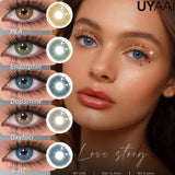 Love Story series Multiple colors Natural soft Contact lenses Blue Lenses Green Pupils Lens Yearly Cosmetic