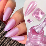 7ml Auroras Glitter Nail Polish No Need of UV/LED Lamp Nail Supplies Vernis White Pink Silver Pearl Effect for Nails