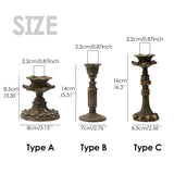 Retro Candlestick Resin Candle Holder Home Decor Candle Holders Sticks Antique Photography Props