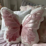 3D Butterfly Cushion Throw Pillow Pink Decorative Animal Pillow for Couch Living Room Bed Butterfly Decorations Pillow for Kids