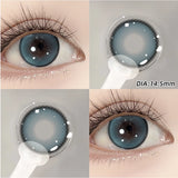Raw Cocoa Hazel Brown Contact Lenses Half Year Natural Lens For Korean Bare Skin No-Makeup Campus Casual Wear 2PCS