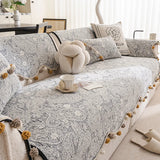 Four Season Universal Shaped Sofa Covers  Anti Slip One-piece Cover Cloth French Style Light Luxury Irregular Cushion Dust Cover