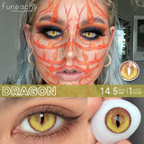 2PCS New Cosplay Colored Contact Lenses Halloween Contact Lenses Role Playing Beauty Makeup Products Enlarge Eyes Lens
