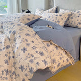New Style Natural Linen Crinkled Yarn Duvet Cover Skin-friendly, Breathable Pillowcase and Quilt Cover