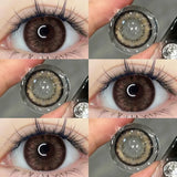 2PCS Natural Brown Lenses Eye Contact with Prescription Beauty Pupils Makeup Korean Contact Lens Fast Shipping