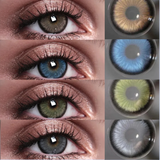 Colored Contact Lenses 2Pcs Natural Blue Half Yearly Cosmetic Small Pupil Color Contacts Beauty Eyes Lenses Wholesale