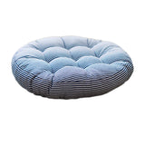 Stripe Garden Patio Seat Cushion Round Chair Pad Home Floor Cushion 22 Inch Window Pad Throw Pillows Indoor/Outdoor
