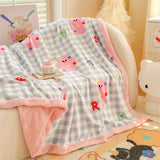 New double-sided blanket class A thickened milk wool lamb wool sofa blanket office nap blanket