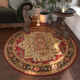 Round Carpets for Living Room  Vintage Floral  Large Area Home Decor Luxury Bohemian IG Exotic Art Soft Bedroom Polyester Rugs