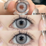 1 Pair Colored Contact Lenses for Eyes Natural Look Brown Eye Lenses Gray Contact Blue Lenses