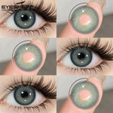 1pair Colored Contact Lenses for Big Eyes Blue Beauty Pupils Gray Eye Lenses Brown Eye Contacts fashion Green Lenses