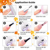 1/2Pcs Orange And Yellow Gel Nail Polish UV LED Soak Off Gel Nail Polish For Nail Art DIY Salon Home Holiday Gift For Women