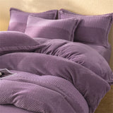Winter Warm Plush Duvet Cover 220x240 Velvet Fleece Couple Quilt Cover Double Bed Luxury Bedding Set Queen King Size
