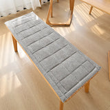 1PC Solid Color Thicken Sponge Bench Cushion Thickened Soft Long Bench Cushion Sofa Seat Mat Cushion for Available All Seasons