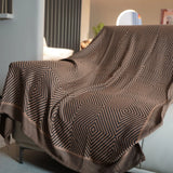 Airline First Class Cabin Blanket Cover Jacquard Airplane Office Nap Bed Throw Blanket Outdoor Portable Plaid Coraline Blankets