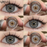 Color Contact Lenses Lenses Brown Pupils Color Contact Lenses for Eyes Green Lens 1 Pair/2pcs Pupils Cosmetic Lens