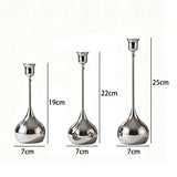 Silver Metal Candle Holder,Romantic Wedding Festival Dinner Table Candlelight,Hotel Living Room Home Decoration Candlestick