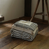 Linen Cotton Simple Stripes Jacquard Nordic Style Bedding Set Single Double Queen King Duvet Cover Flat Sheet Pillowcase