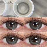 Natural Brown Contact Lense for Eyes Colorcon Blue Lenses Beautiful Gray Pupils Cosmetics Yearly Soft Eyes Contact Lens