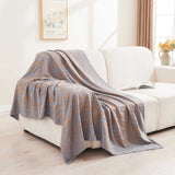 Airline First Class Cabin Blanket Cover Jacquard Airplane Office Nap Bed Throw Blanket Outdoor Portable Plaid Coraline Blankets