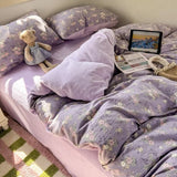 New autumn and winter thickened milk fleece bed 4-piece set double yarn quilt cover bed sheet three-piece set for students