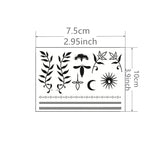 1 Sheet Herbal Finger Tattoo Sticker Waterproof and Long-lasting Temporary Tattoo