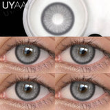NEW Contact Lens Beauty Blue Lens 14.5mm Big Eyes Color Contact Lenses For Eyes Natual Pupils Cosmetic Lens Makeup Gray
