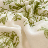 New high-weight, fresh and light milk fleece printed quilt cover Thickened warm Duvet cover